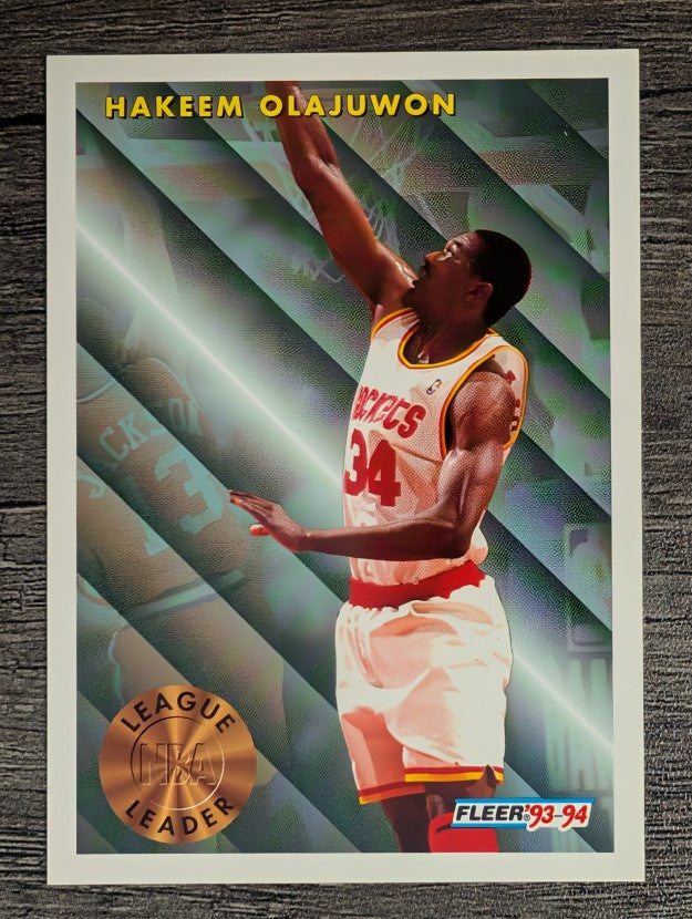 1993-94 Fleer #225 Hakeem Olajuwon LL
