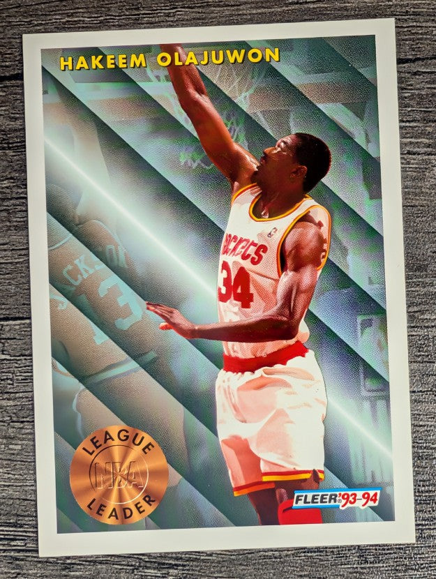 1993-94 Fleer #225 Hakeem Olajuwon LL