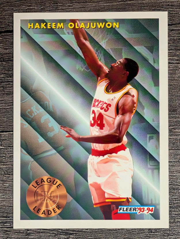 1993-94 Fleer #225 Hakeem Olajuwon LL