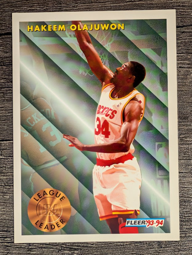 1993-94 Fleer #225 Hakeem Olajuwon LL
