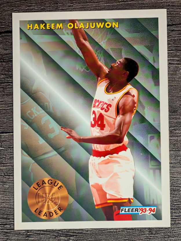 1993-94 Fleer #225 Hakeem Olajuwon LL