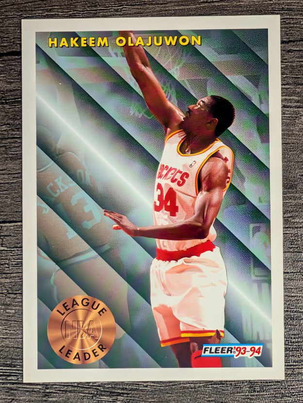 1993-94 Fleer #225 Hakeem Olajuwon LL