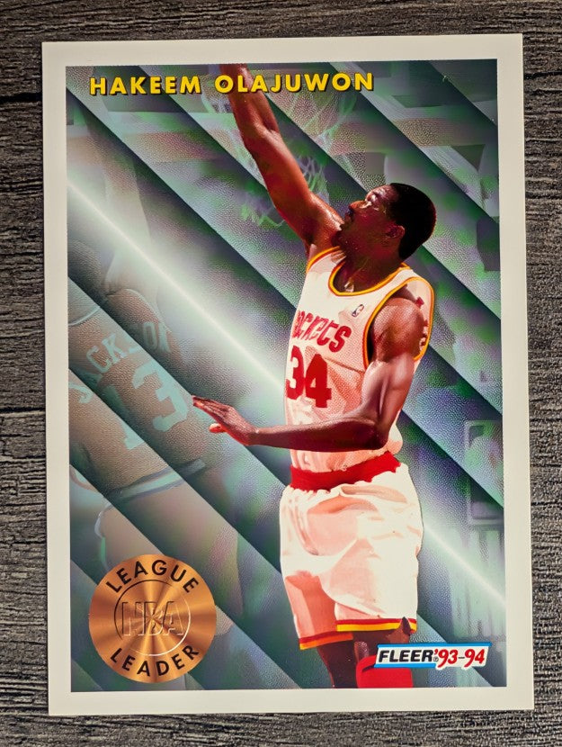 1993-94 Fleer #225 Hakeem Olajuwon LL