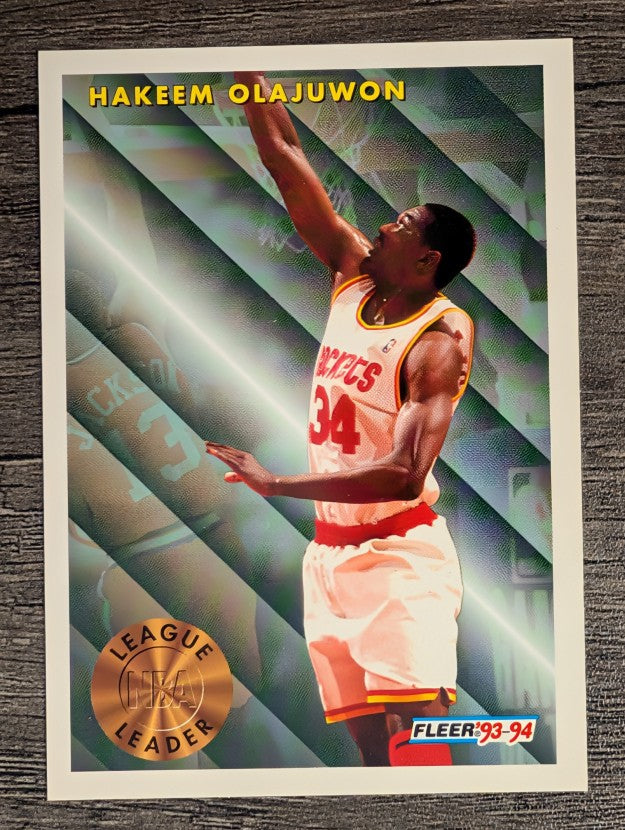 1993-94 Fleer #225 Hakeem Olajuwon LL