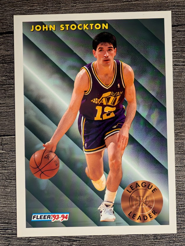 1993-94 Fleer #228 John Stockton LL