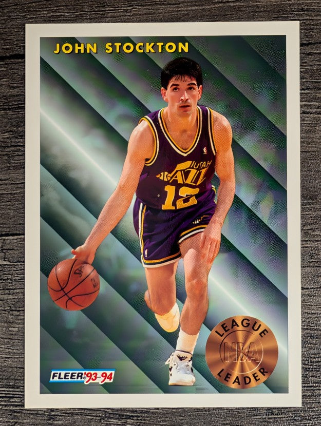 1993-94 Fleer #228 John Stockton LL