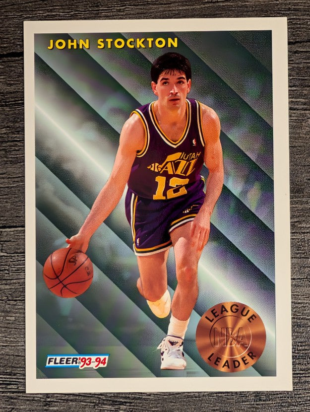 1993-94 Fleer #228 John Stockton LL (NM)