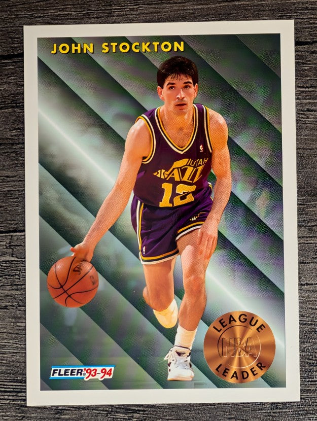 1993-94 Fleer #228 John Stockton LL (NM)