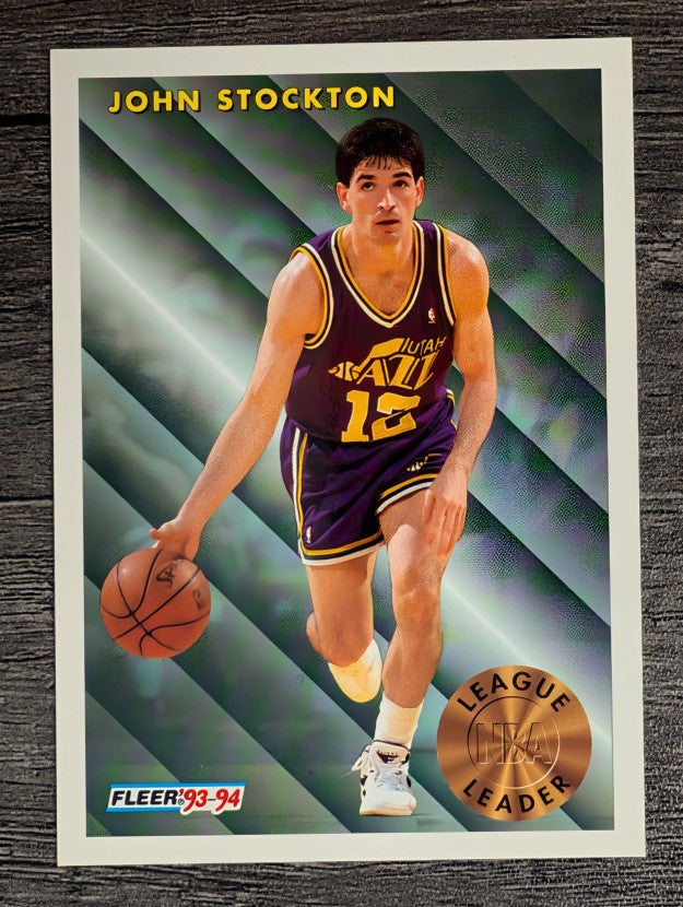 1993-94 Fleer #228 John Stockton LL