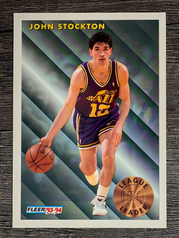 1993-94 Fleer #228 John Stockton LL (NM)