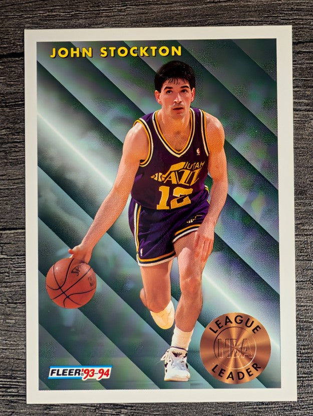 1993-94 Fleer #228 John Stockton LL
