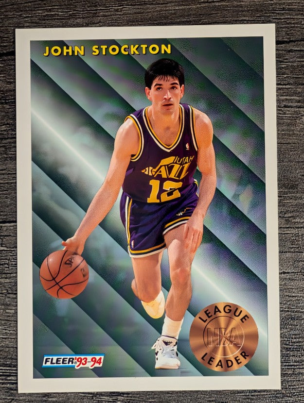 1993-94 Fleer #228 John Stockton LL
