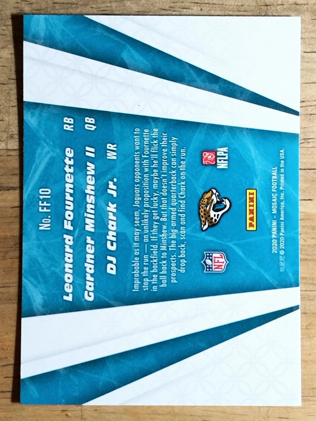 2020 Panini Mosaic Flea Flicker D.J. Chark/Gardner Minshew II/Leonard Fournette