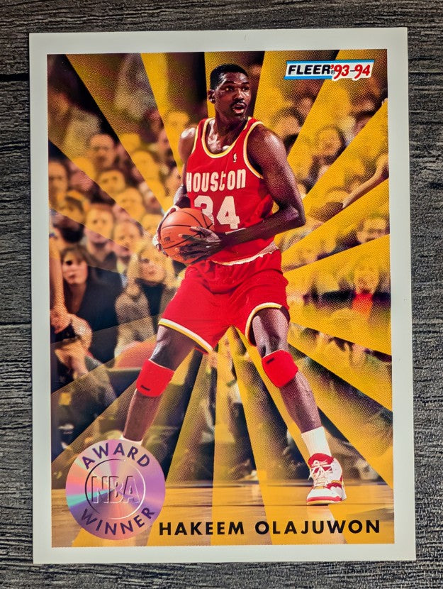 1993-94 Fleer #230 Hakeem Olajuwon AW