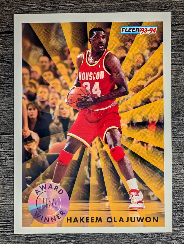 1993-94 Fleer #230 Hakeem Olajuwon AW