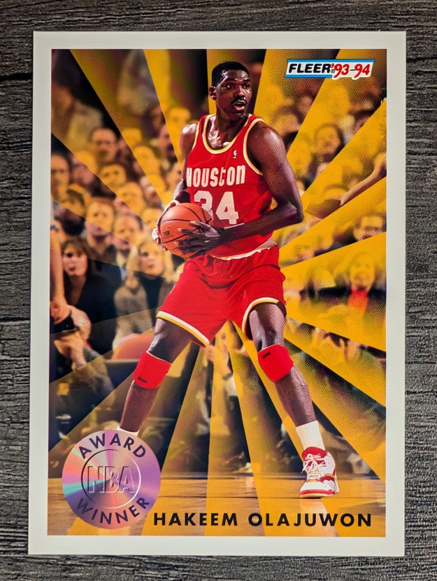 1993-94 Fleer #230 Hakeem Olajuwon AW