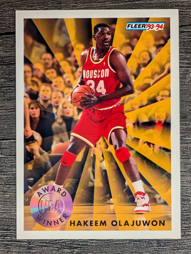 1993-94 Fleer #230 Hakeem Olajuwon AW