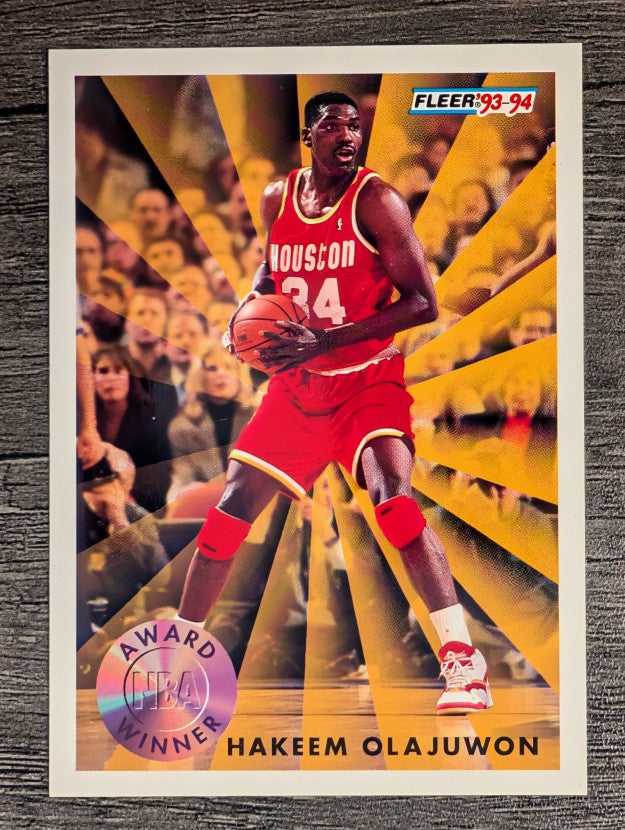 1993-94 Fleer #230 Hakeem Olajuwon AW