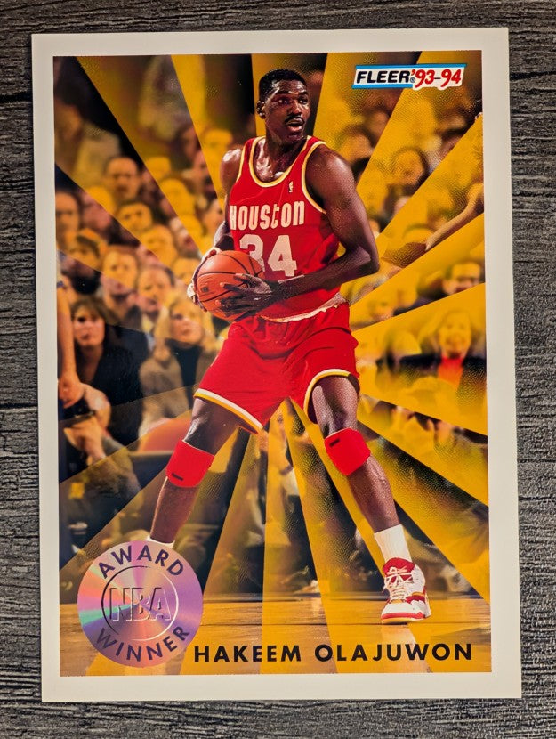 1993-94 Fleer #230 Hakeem Olajuwon AW (NM)