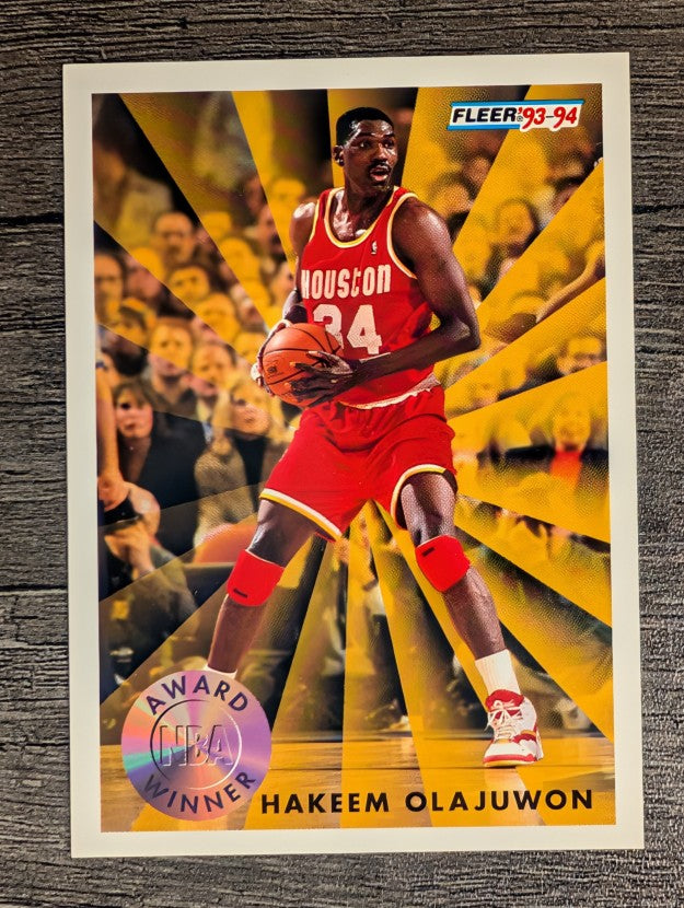 1993-94 Fleer #230 Hakeem Olajuwon AW