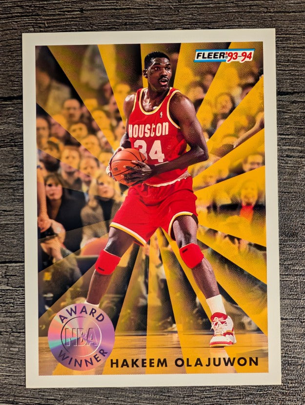 1993-94 Fleer #230 Hakeem Olajuwon AW