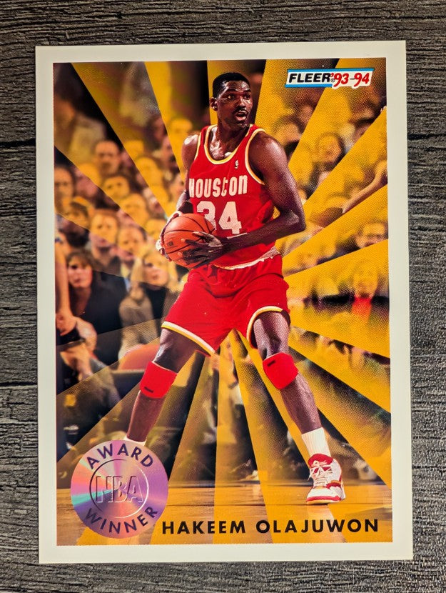 1993-94 Fleer #230 Hakeem Olajuwon AW