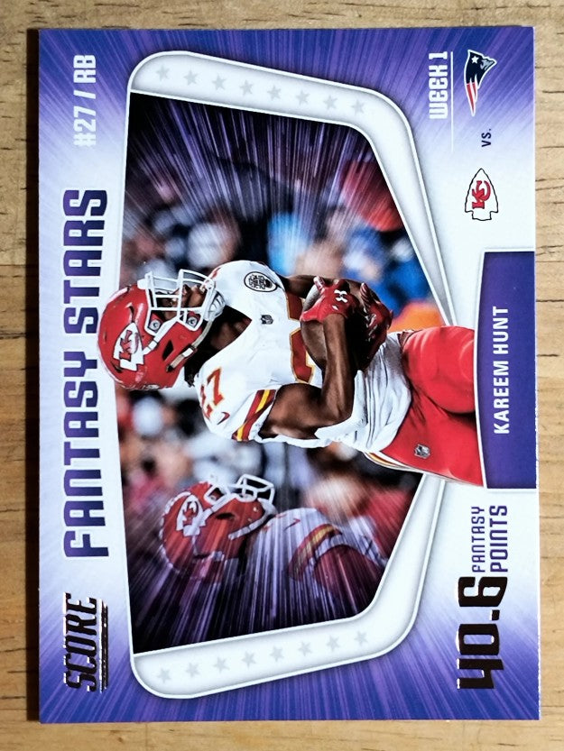 2018 Score Fantasy Stars #1 Kareem Hunt