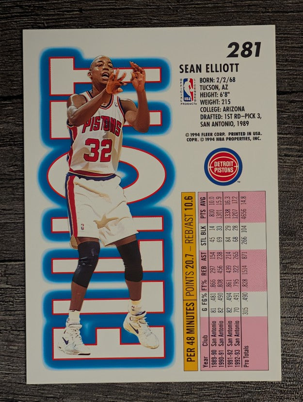 1993-94 Fleer #281 Sean Elliott