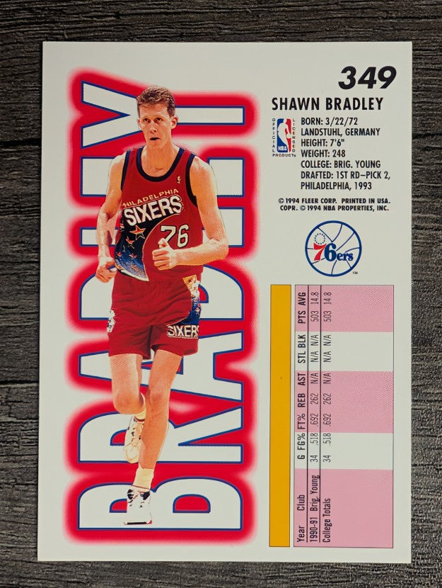 1993-94 Fleer #349 Shawn Bradley RC