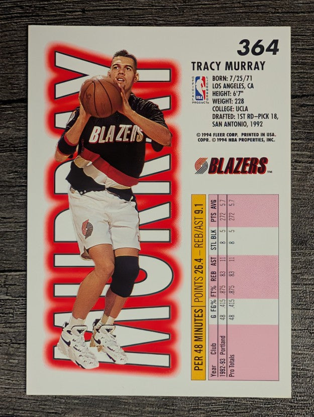 1993-94 Fleer #364 Tracy Murray