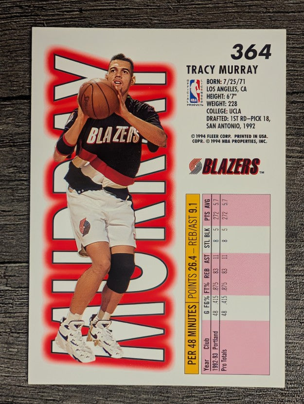1993-94 Fleer #364 Tracy Murray