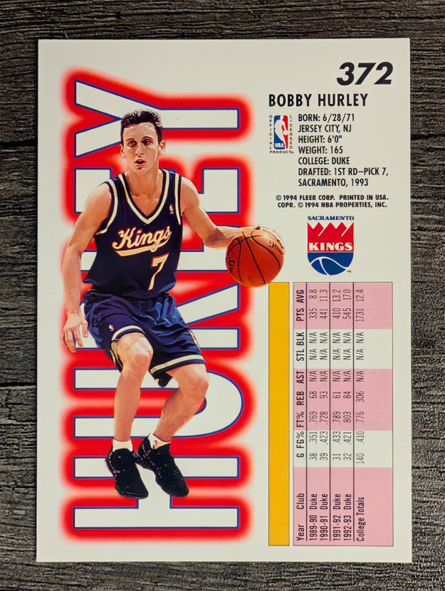 1993-94 Fleer #372 Bobby Hurley RC