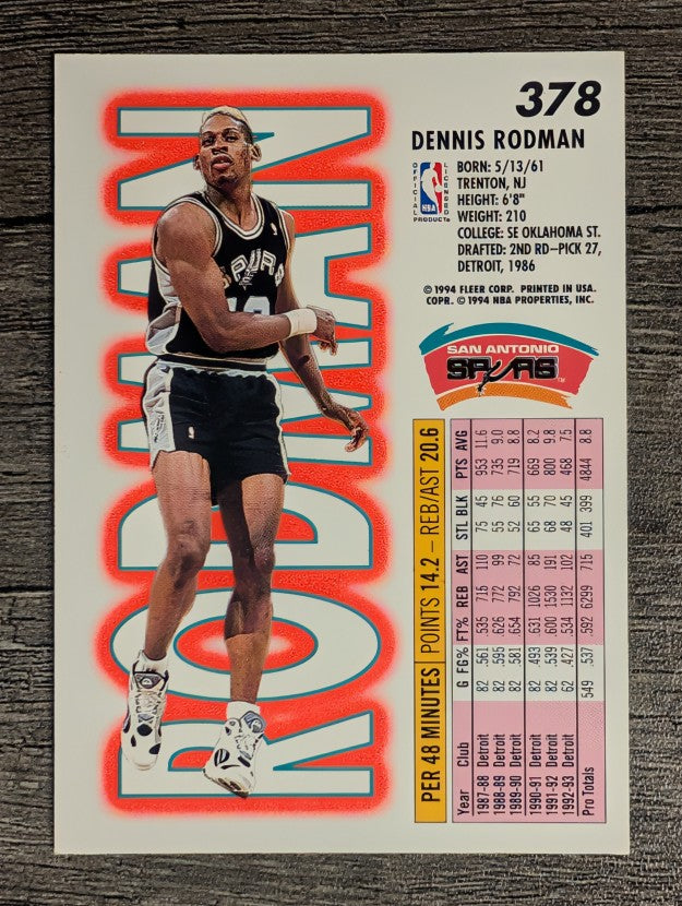 1993-94 Fleer #378 Dennis Rodman (NM)