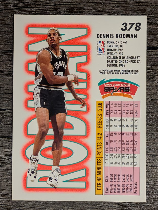 1993-94 Fleer #378 Dennis Rodman
