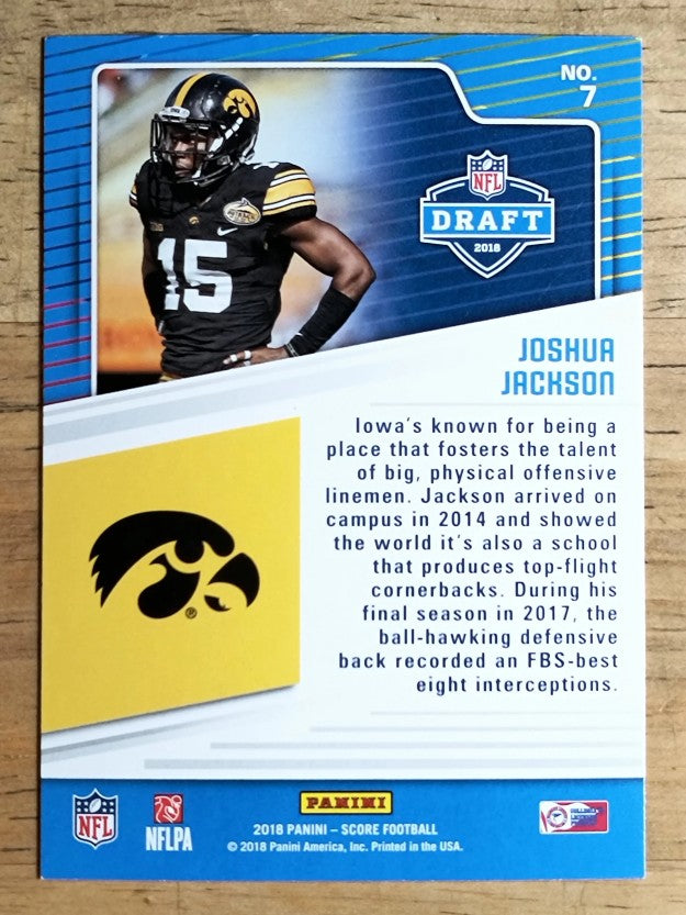 2018 Score NFL Draft #7 Joshua Jackson