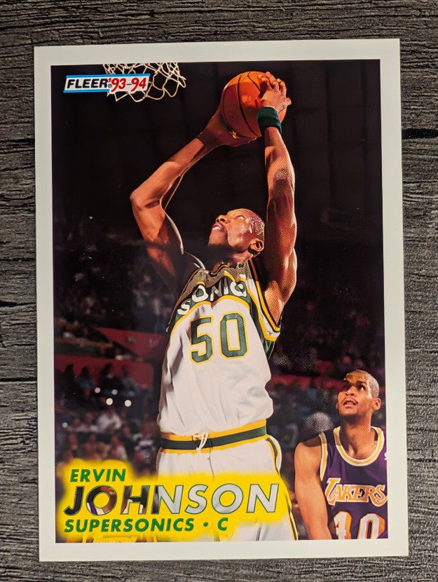 1993-94 Fleer #382 Ervin Johnson RC