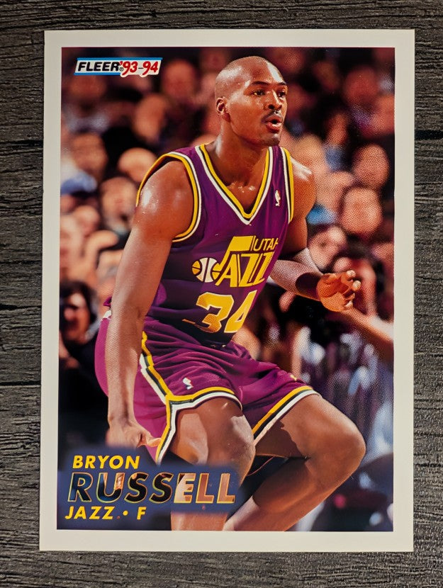 1993-94 Fleer #389 Bryon Russell RC