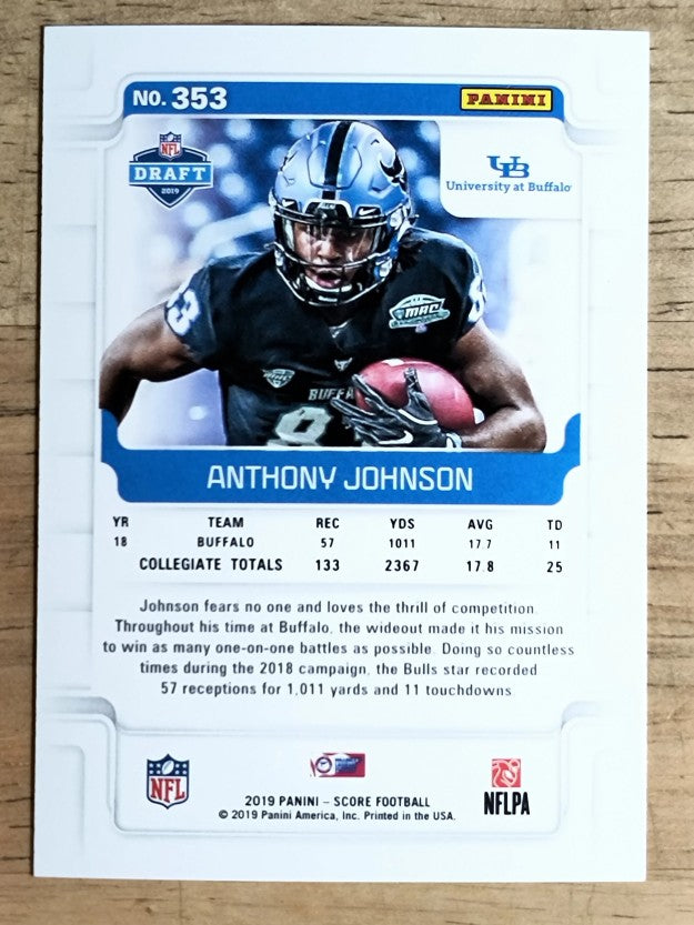 2019 Score Gold #353 Anthony Johnson (NM)
