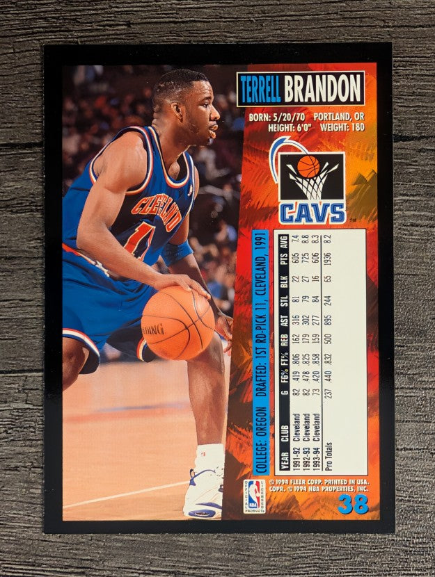 1994-95 Fleer #38 Terrell Brandon