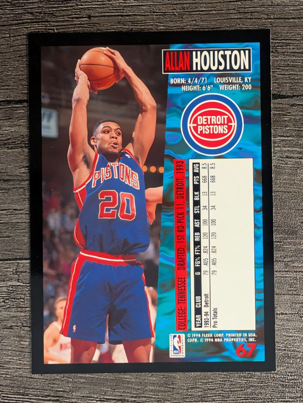 1994-95 Fleer #67 Allan Houston