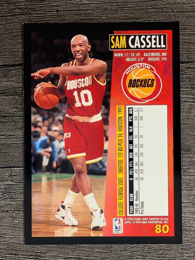 1994-95 Fleer #80 Sam Cassell