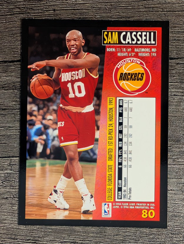 1994-95 Fleer #80 Sam Cassell