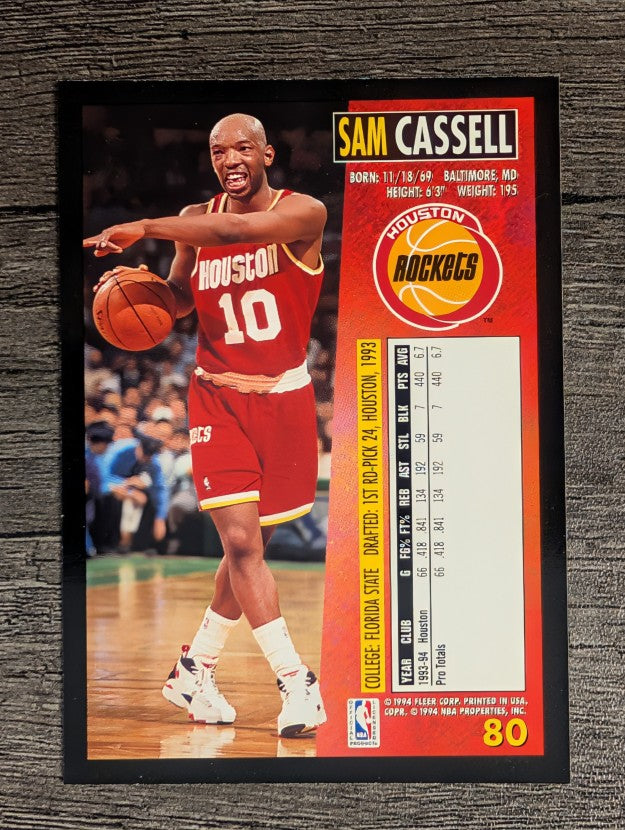 1994-95 Fleer #80 Sam Cassell