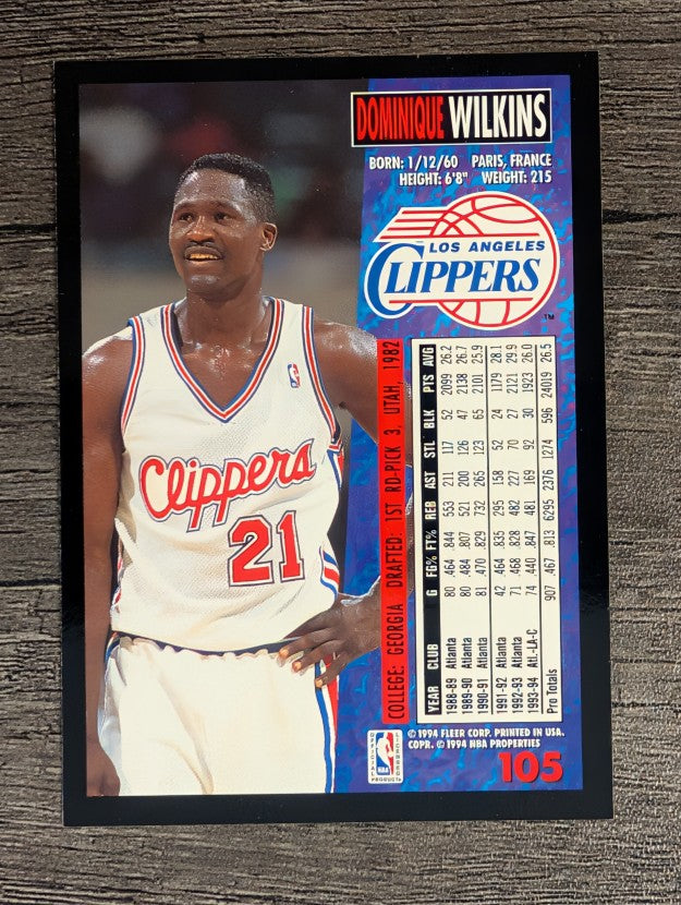 1994-95 Fleer #105 Dominique Wilkins