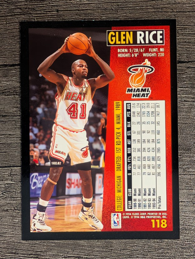 1994-95 Fleer #118 Glen Rice