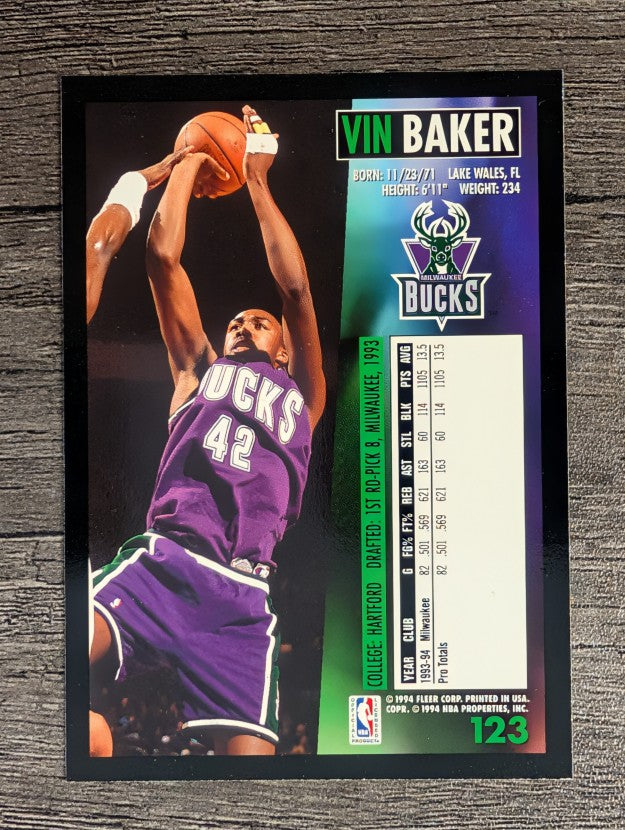 1994-95 Fleer #123 Vin Baker