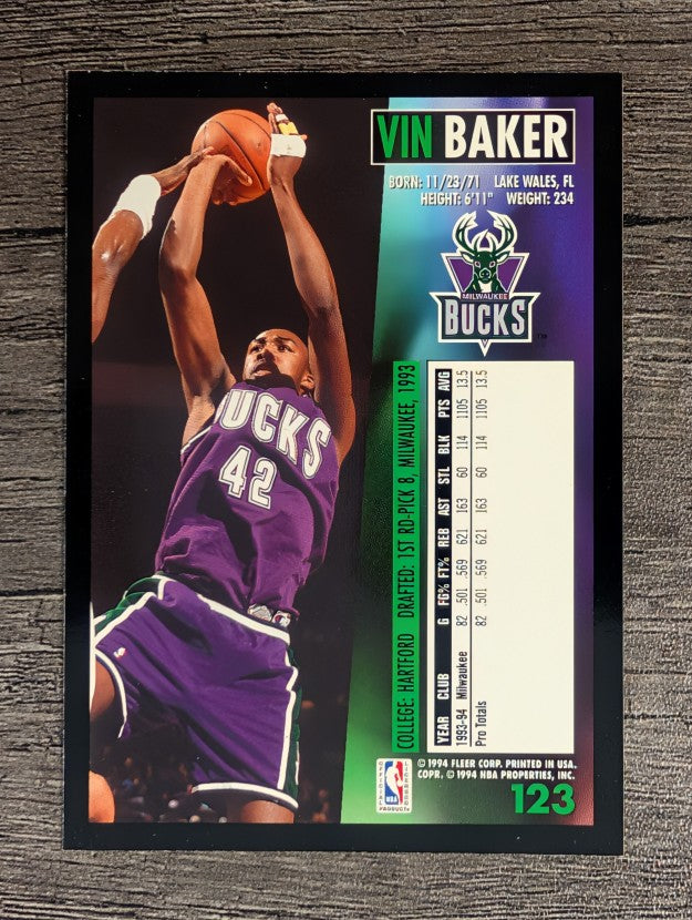 1994-95 Fleer #123 Vin Baker