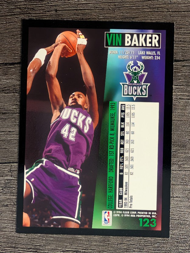 1994-95 Fleer #123 Vin Baker