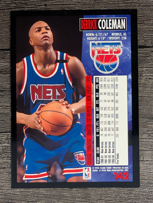 1994-95 Fleer #142 Derrick Coleman