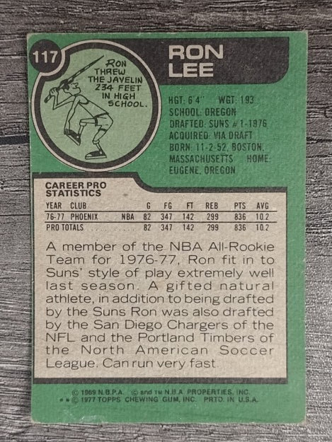 1977-78 Topps #117 Ron Lee (GOOD)